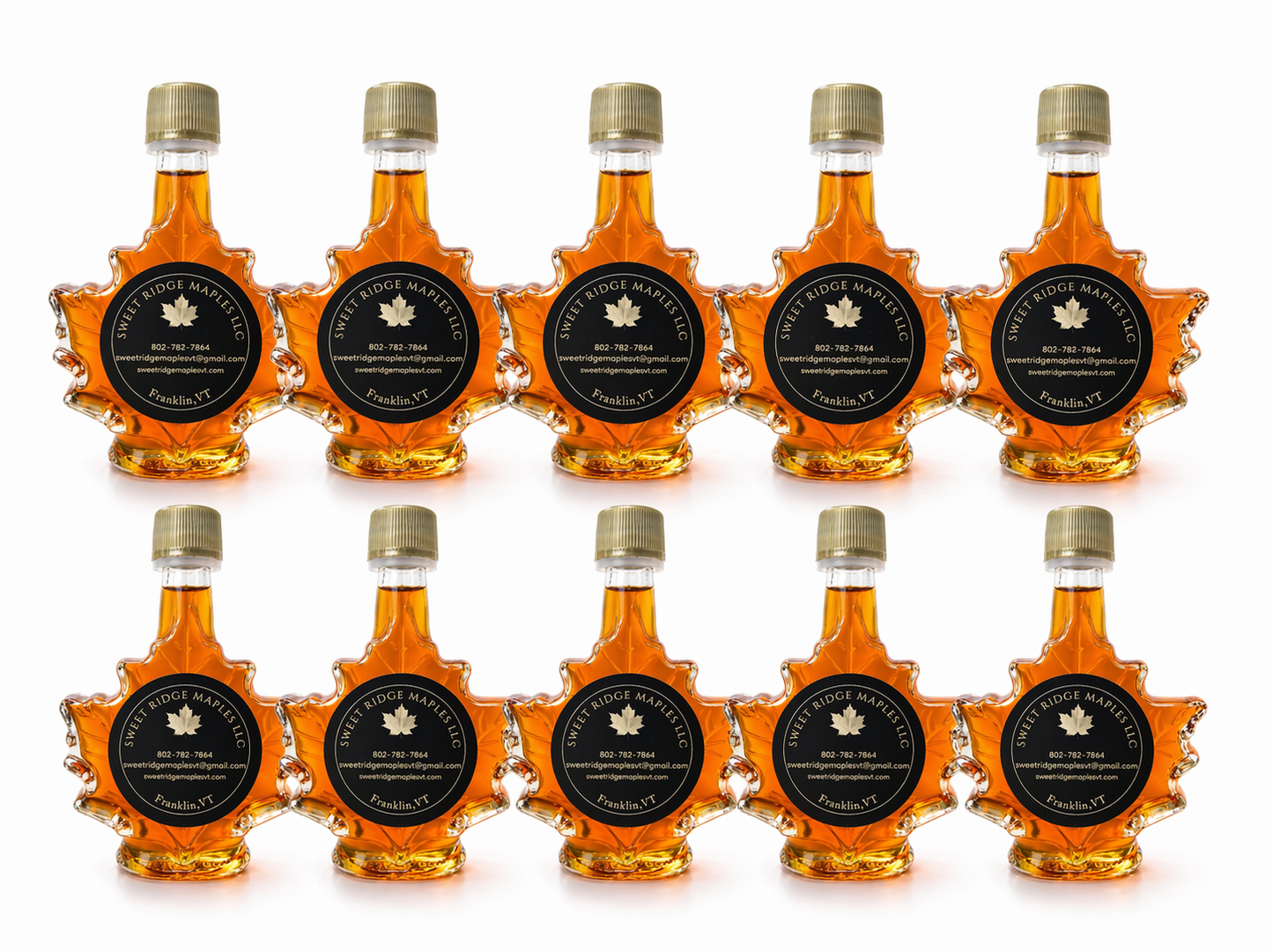 50ml Glass maple leafs