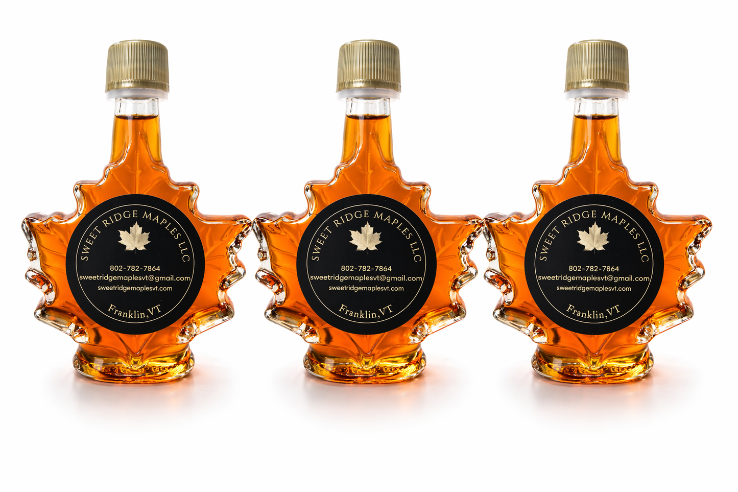 50ml Glass maple leafs
